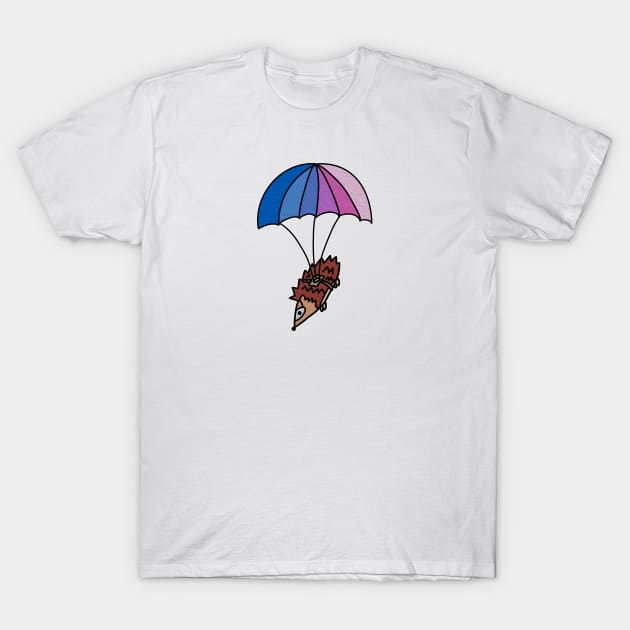 Parachuting Hog T-Shirt by Anastasiya Malakhova